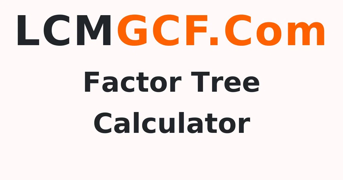 Factor Tree of 24