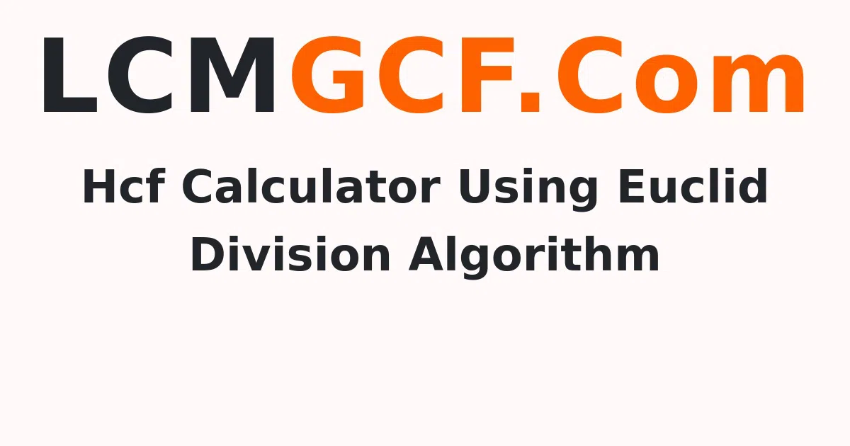 Highest Common Factor of 53,79,92,152 using Euclid's algorithm