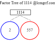 Factors of 1114